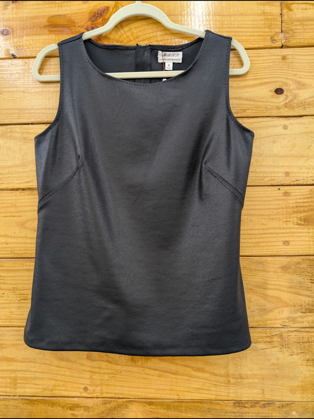Classic Black Sleeveless Tank Top by M.S.S.P.